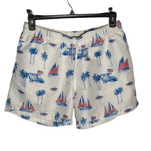 Chubbies | Swim Trunks | Red/White/Blue Design, XL